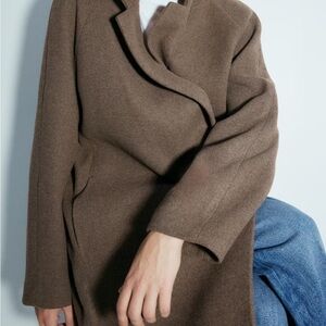 H&M Double Breasted Brown Women's Coat